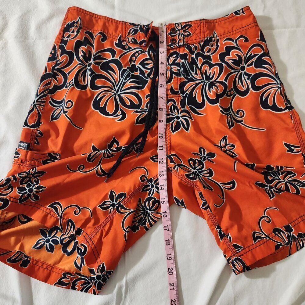 O'NEILL Men's 21 Inch Size M Floral Print Drawstring Boardshorts Beach Cruise - Picture 10 of 14